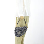 Dior Saddle Medium Canvas Blue Oblique GHW
