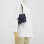 Chanel Medium Classic D. Flap Caviar Navy LGHW