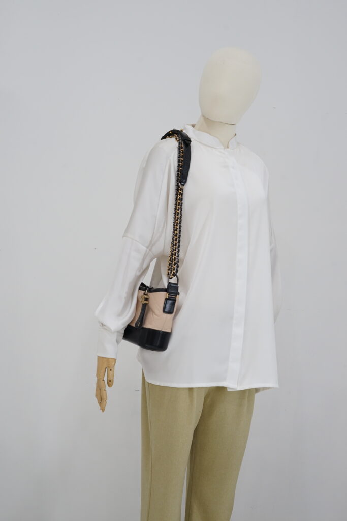 Chanel Gabrielle Small Beige Black