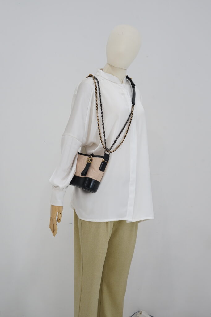 Chanel Gabrielle Small Beige Black