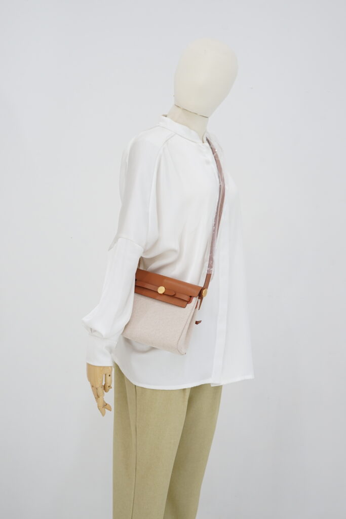 Hermes Mini Herbag Gold Naturale GHW