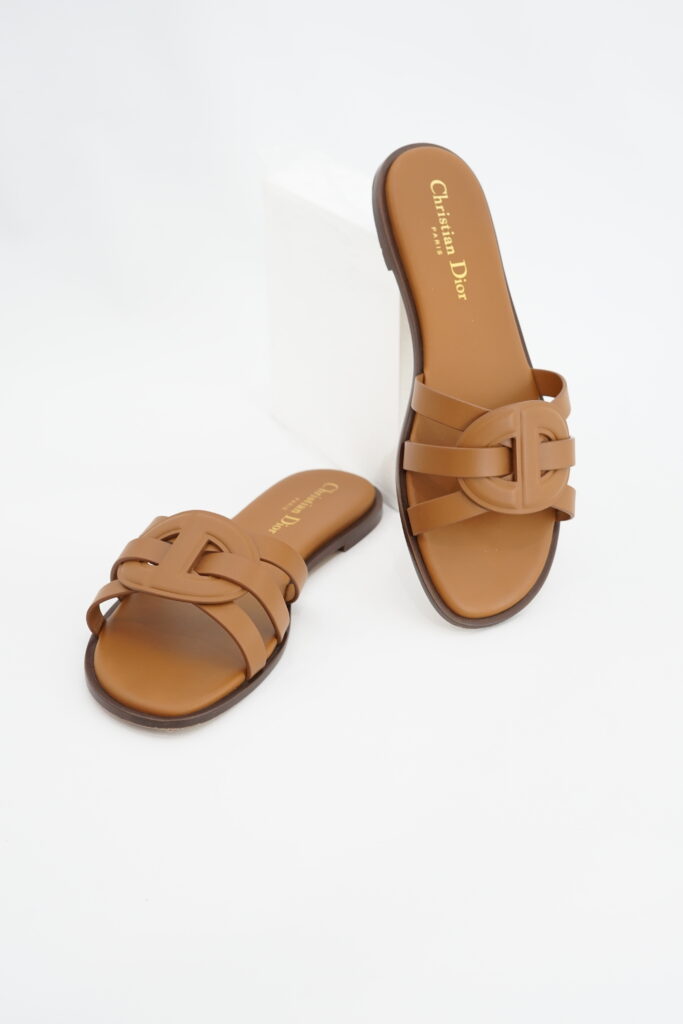 Dior D Club Slide Calfskin Ginger