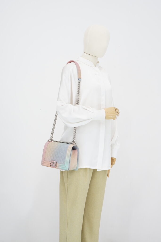 Chanel Boy 25 Caviar Rainbow