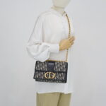 Dior Montaigne Chain Bag Blue Oblique GHW