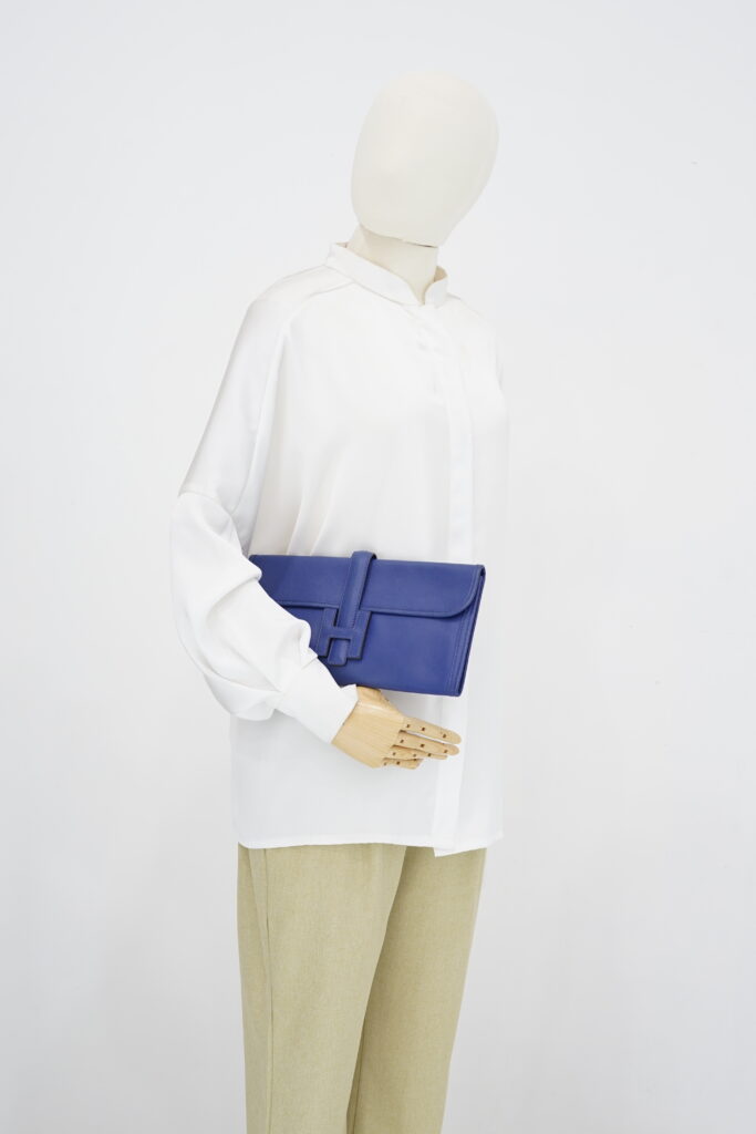 Hermes Jige 29 Blue Electric