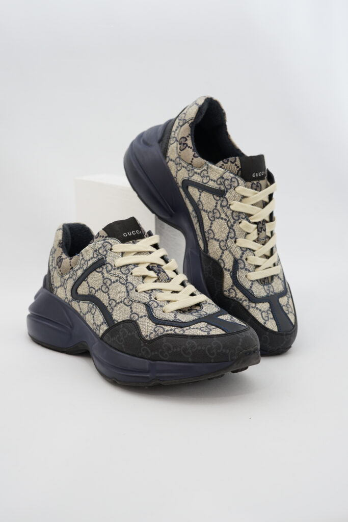 Gucci Rhyton Sneakers GG Supreme Blue