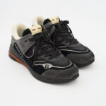 Gucci Ultrapace Sneakers Suede Mesh Black Ivory