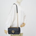 Gucci Marmont Flap Small Black GHW