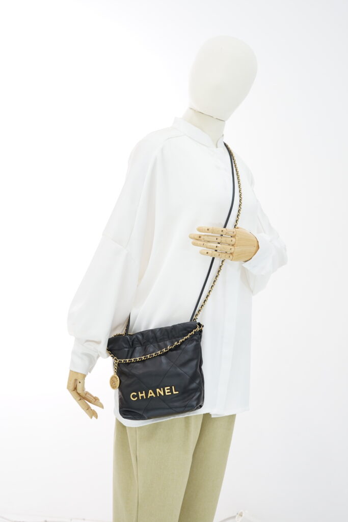Chanel C22 Mini Lambskin Black GHW