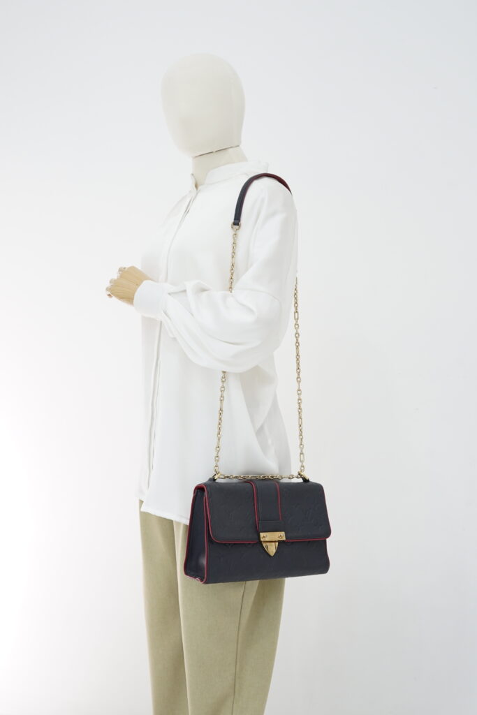 Louis Vuitton ST Sulpice PM Monogram Empreinte Marine Rouge GHW