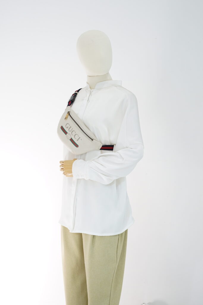 Gucci Bumbag Capitan White Logo GHW