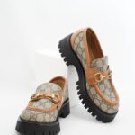 Gucci Loafer Horsebit Supreme Canvas Brown