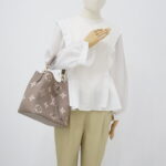Louis Vuitton Neo Neo Monogram Empreinte Tourterelle Creme GHW