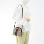 Gucci Ophidia Halfmoon GG Supreme Brown GHW