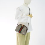 Gucci Ophidia Halfmoon GG Supreme Brown GHW