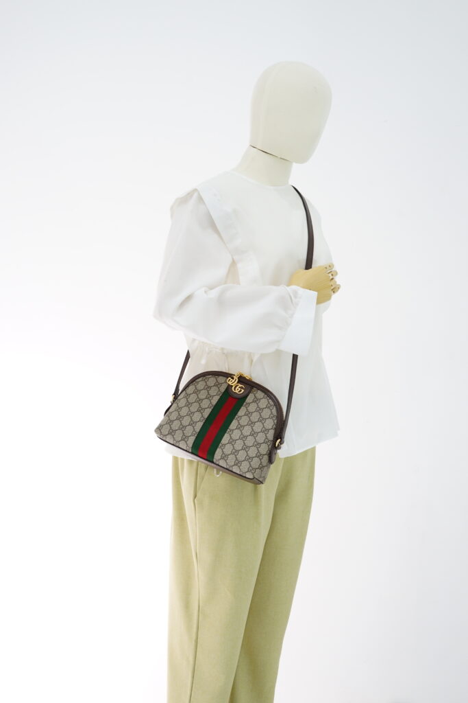 Gucci Ophidia Halfmoon GG Supreme Brown GHW