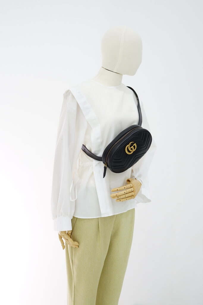 Gucci Marmont Belt Bag Black GHW