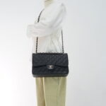 Chanel Jumbo Classic D Flap Caviar Black SHW