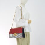 Gucci Medium Padlock Monogram GG Supreme Red Navy GHW