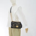 Chanel Boy 25 Crocodile Embossed Black Graffiti Gold GHW
