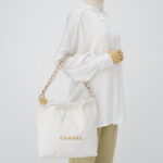 Chanel C22 Small Lambskin White GHW
