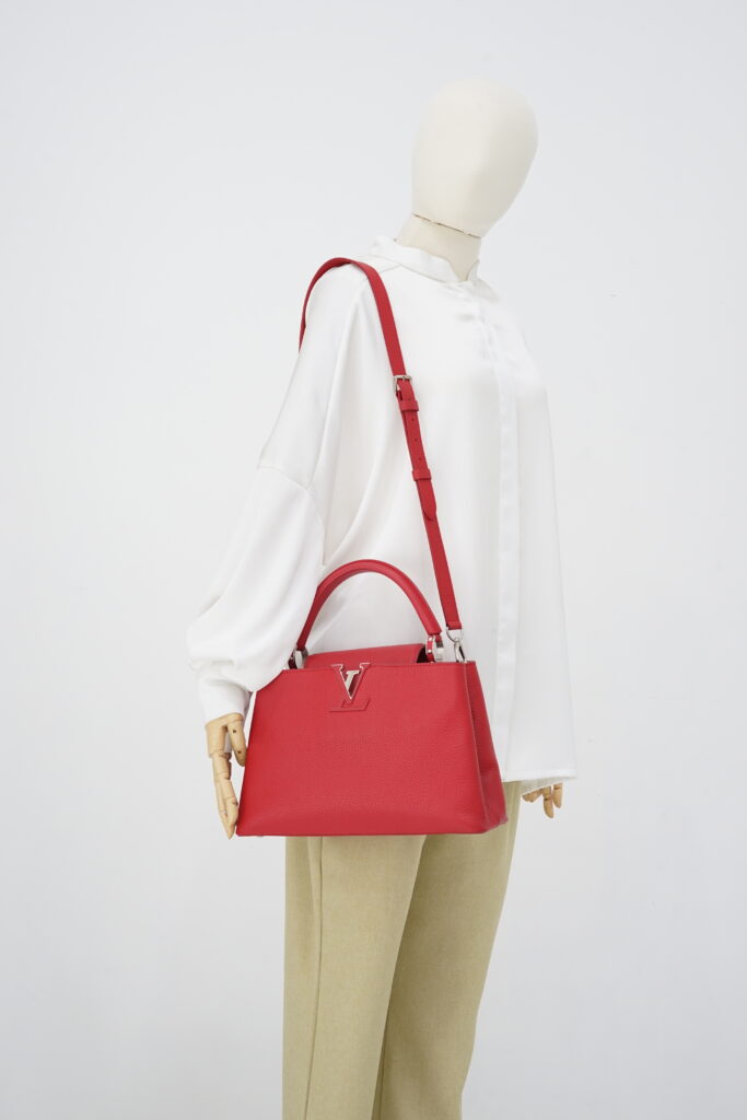 Louis Vuitton Capucines PM Taurillon Rubis SHW