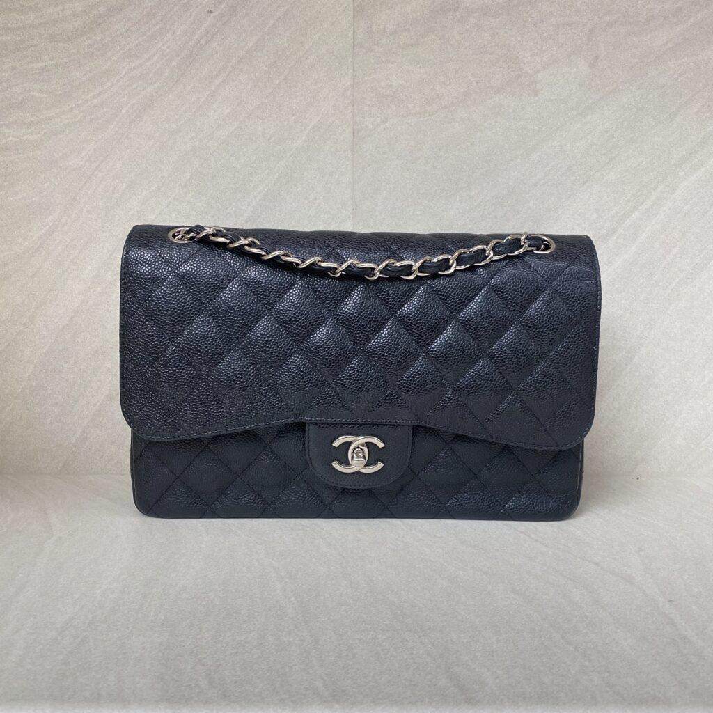 Chanel Jumbo Classic D Flap Caviar Black SHW