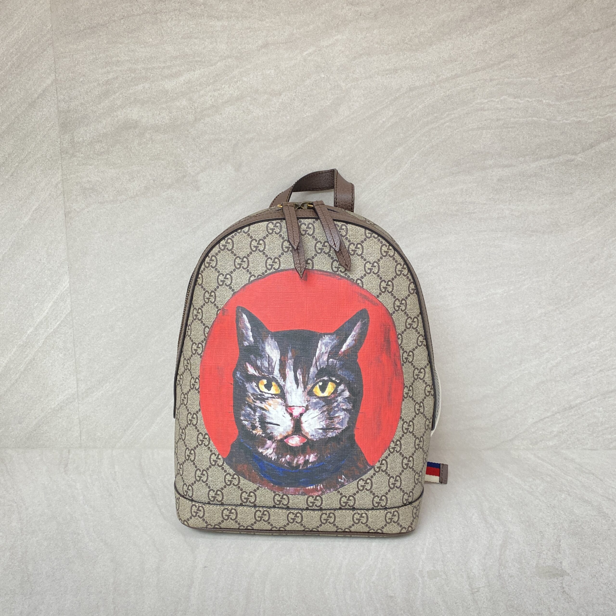 Gucci Bosco Bakpack Cat Supreme Canvas Stripe