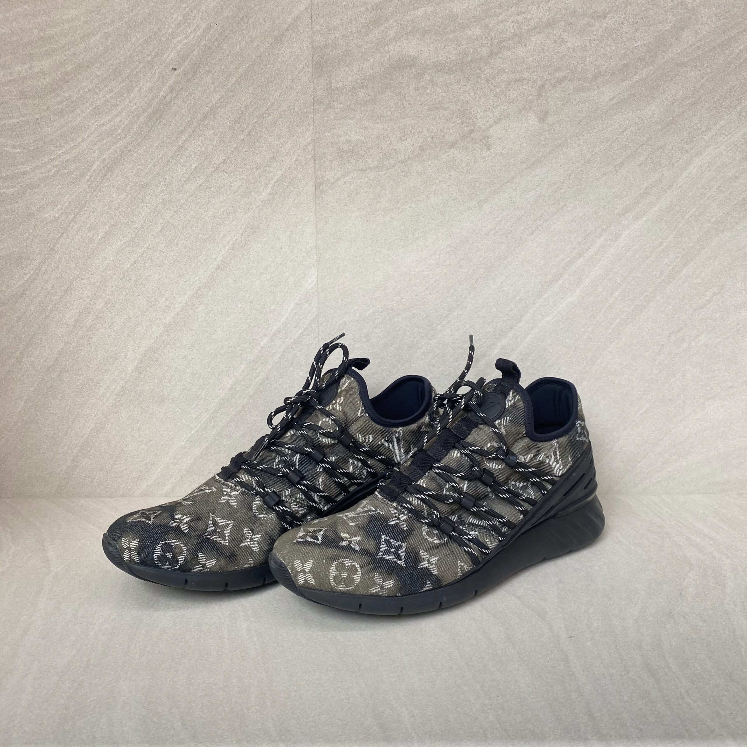 Louis Vuitton Fastlane Sneakers Denim Monogram Wash