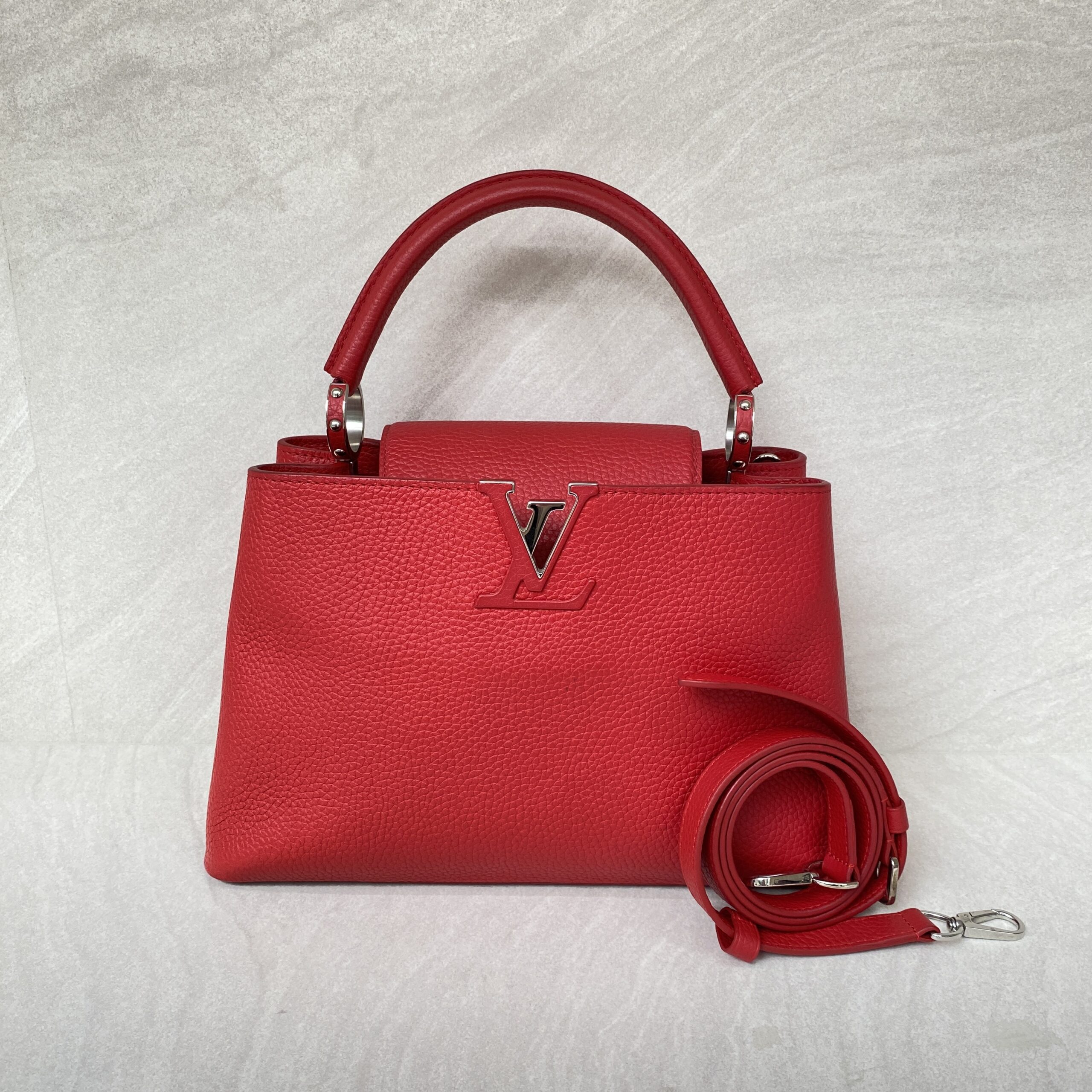 Louis Vuitton Capucines PM Taurillon Rubis SHW
