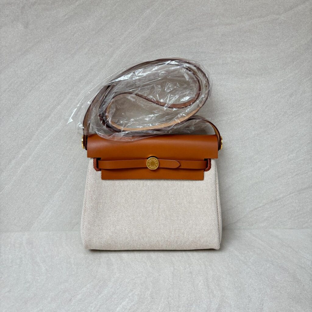 Hermes Mini Herbag Gold Naturale GHW