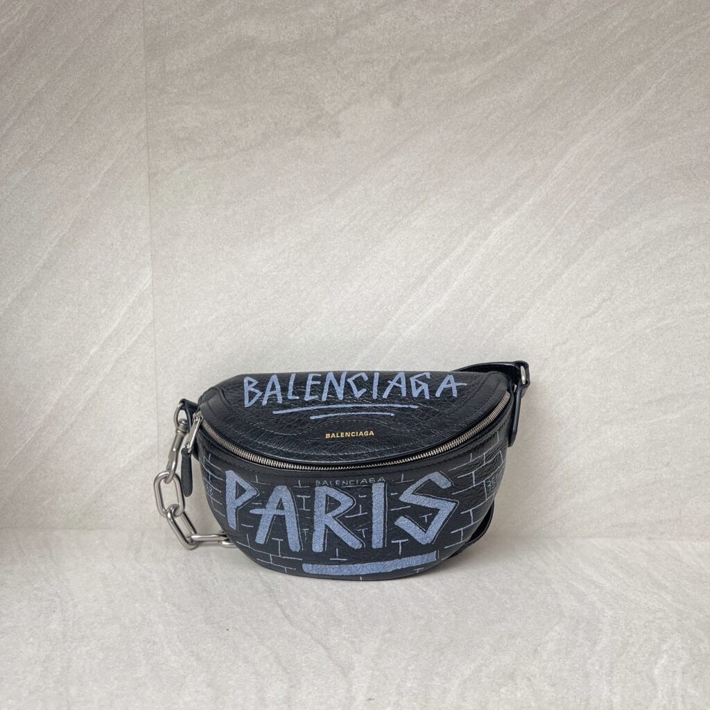 Balenciaga Bumbag Black Grafity SHW