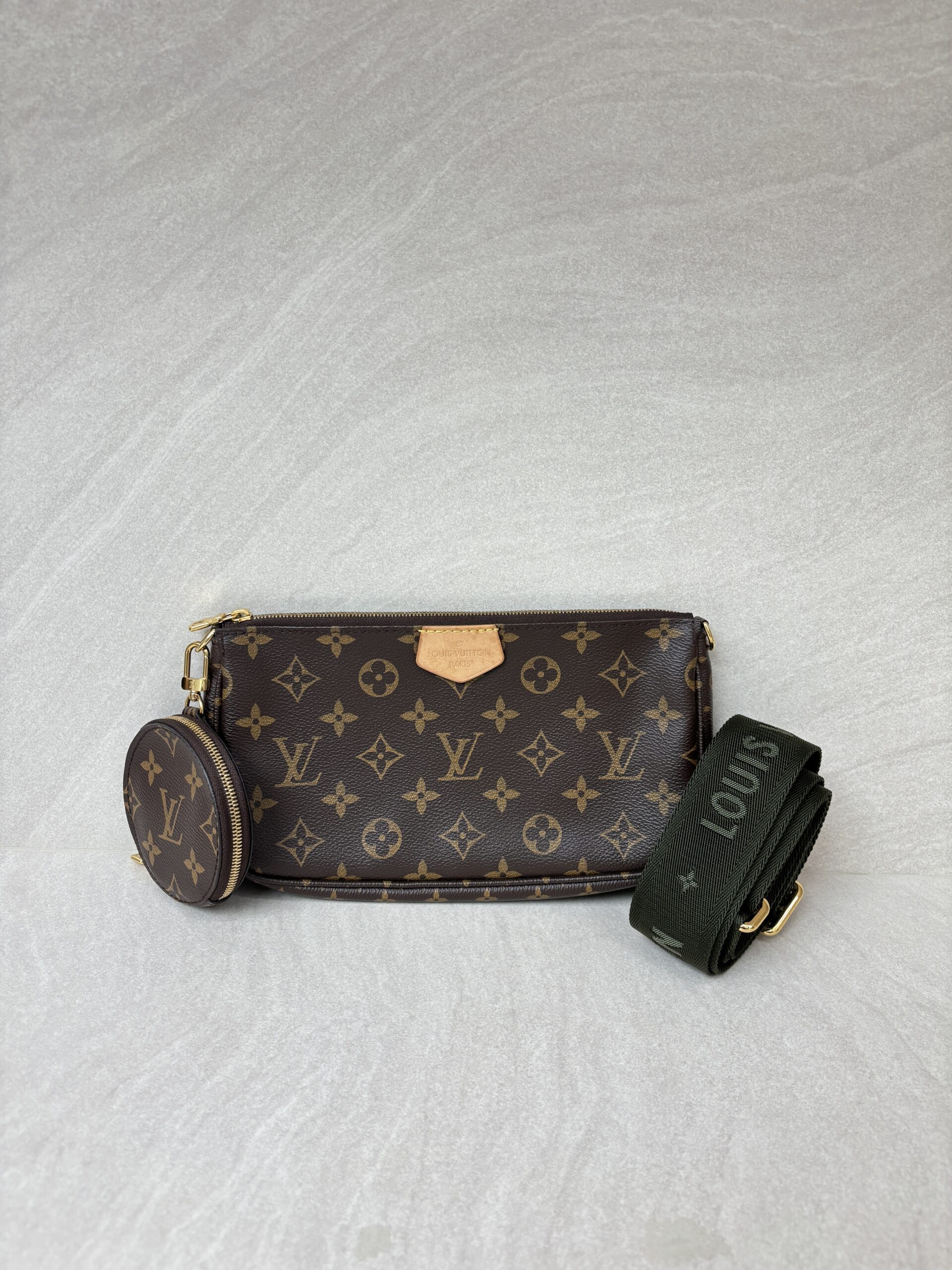Louis Vuitton Multi Pochette Monogram Khaki