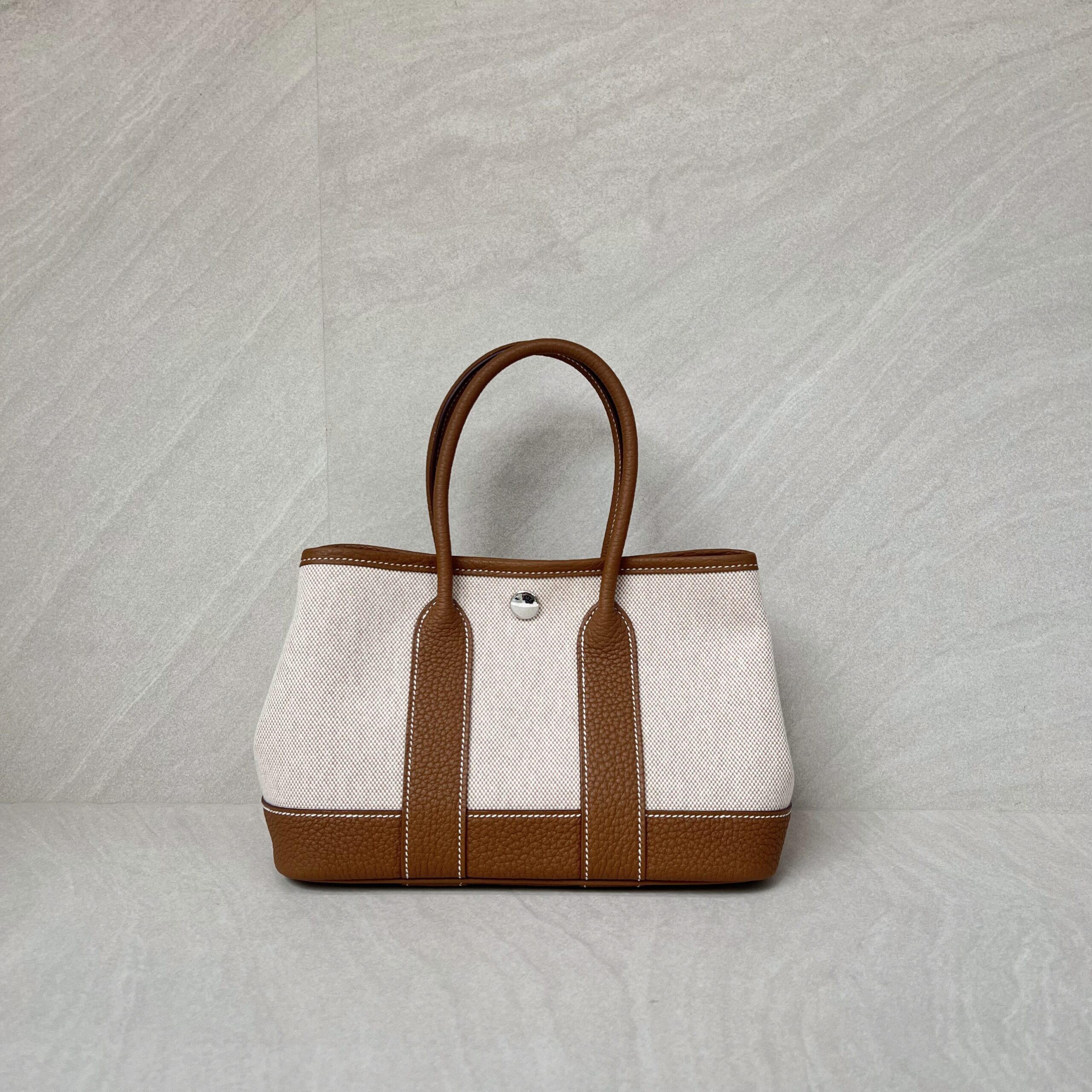 Hermes Neo Garden 23 Negonda Ecru Beige Gold PHW