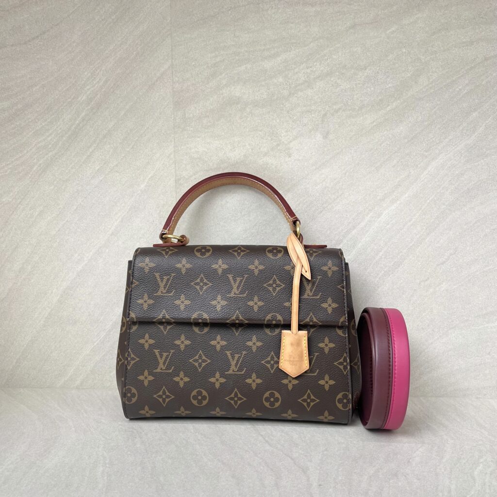 Louis Vuitton Cluny BB Monogram Bordeaux Fuchsia GHW
