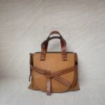 Loewe Gate Top Handle Caramel Brown GHW
