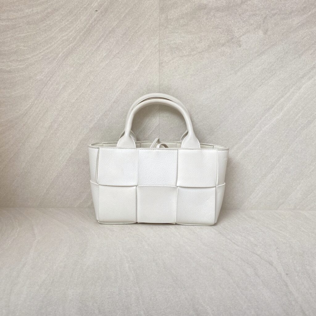 Bottega Veneta Candy Arco Tote White GHW