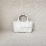 Bottega Veneta Candy Arco Tote White GHW