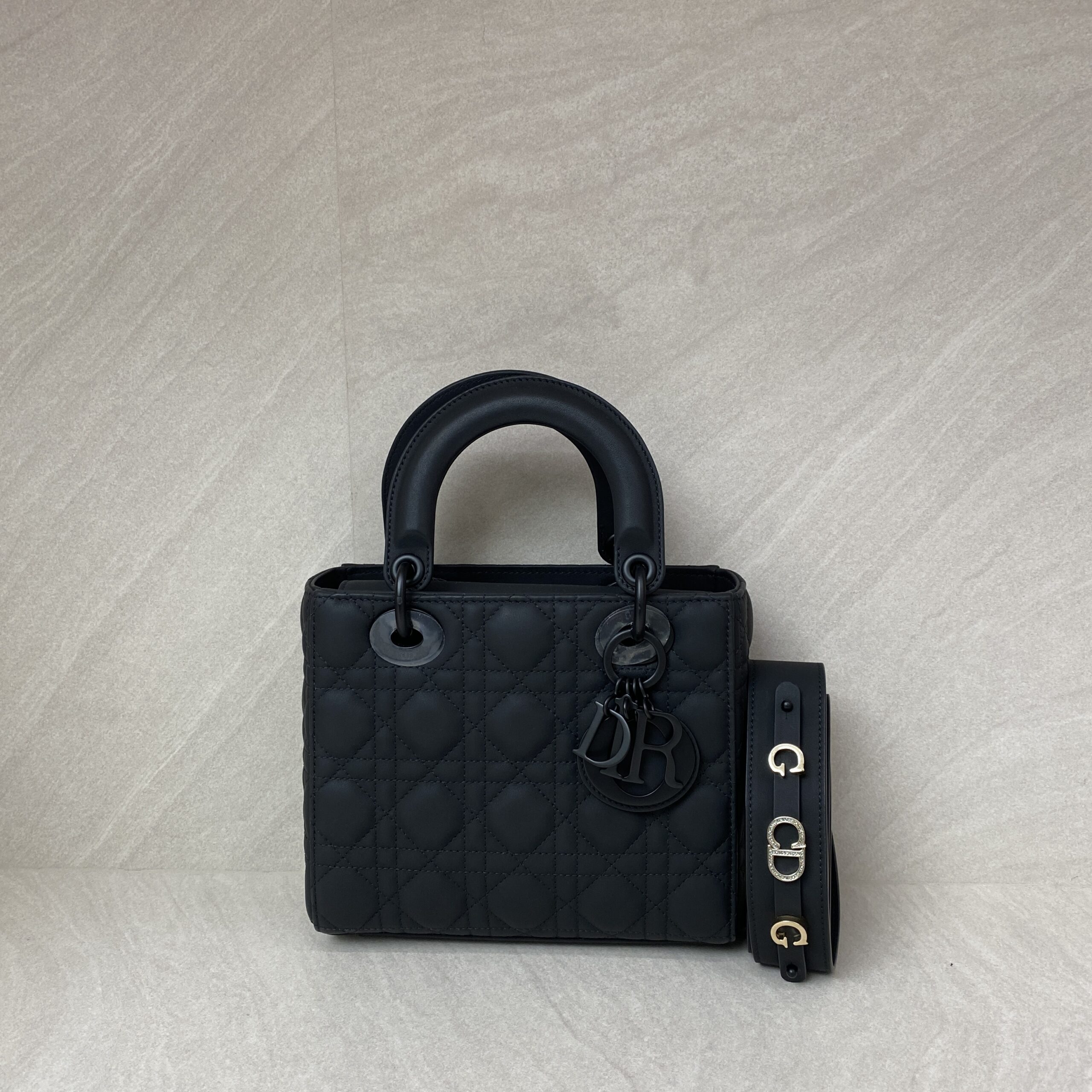 Dior Lady Dior Small All Black Matte