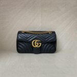 Gucci Marmont Flap Small Black GHW