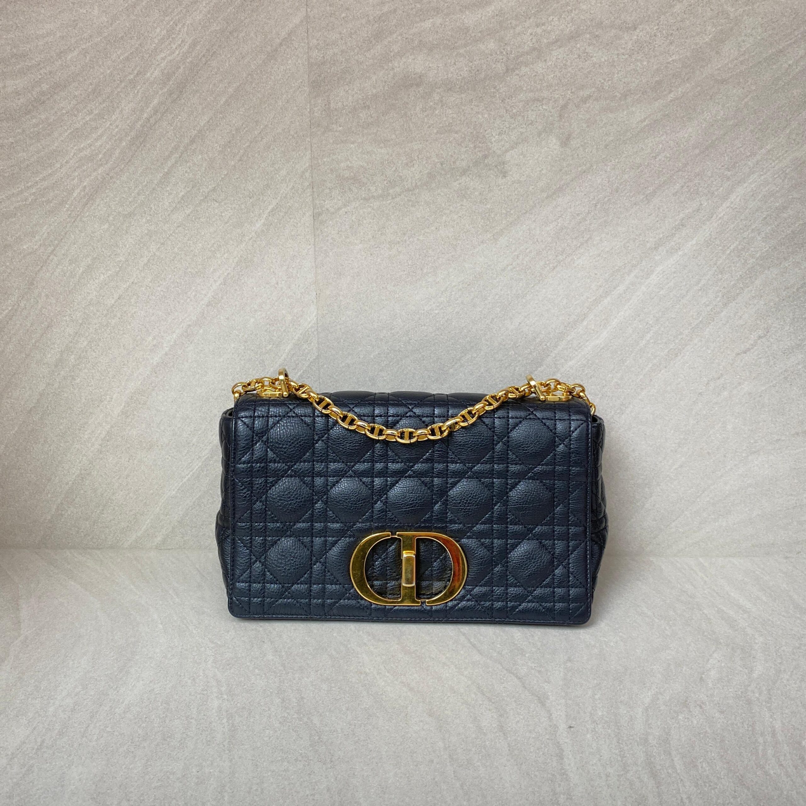 Dior Medium Caro Black GHW