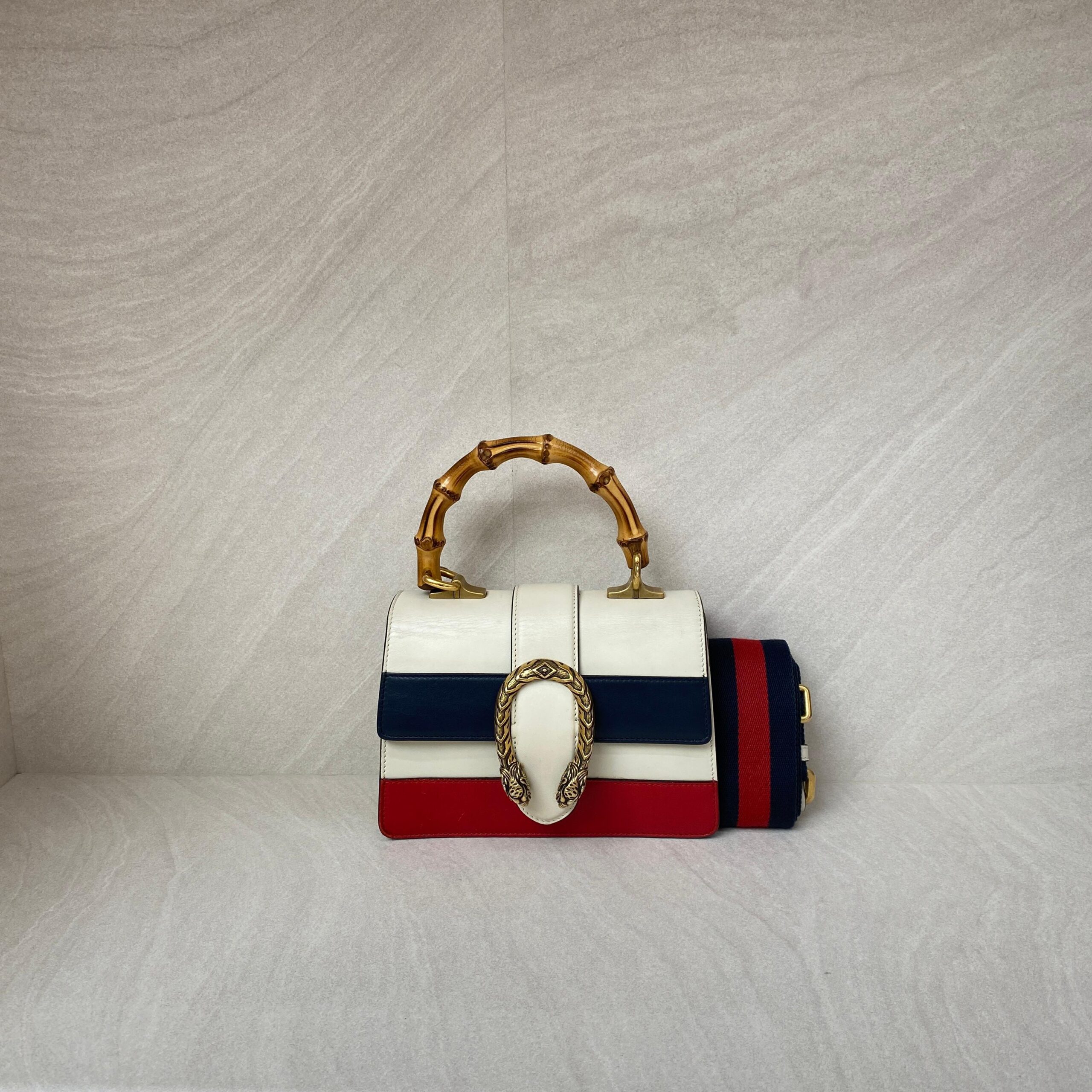 Gucci Dionysus Bamboo White Tricolor GHW