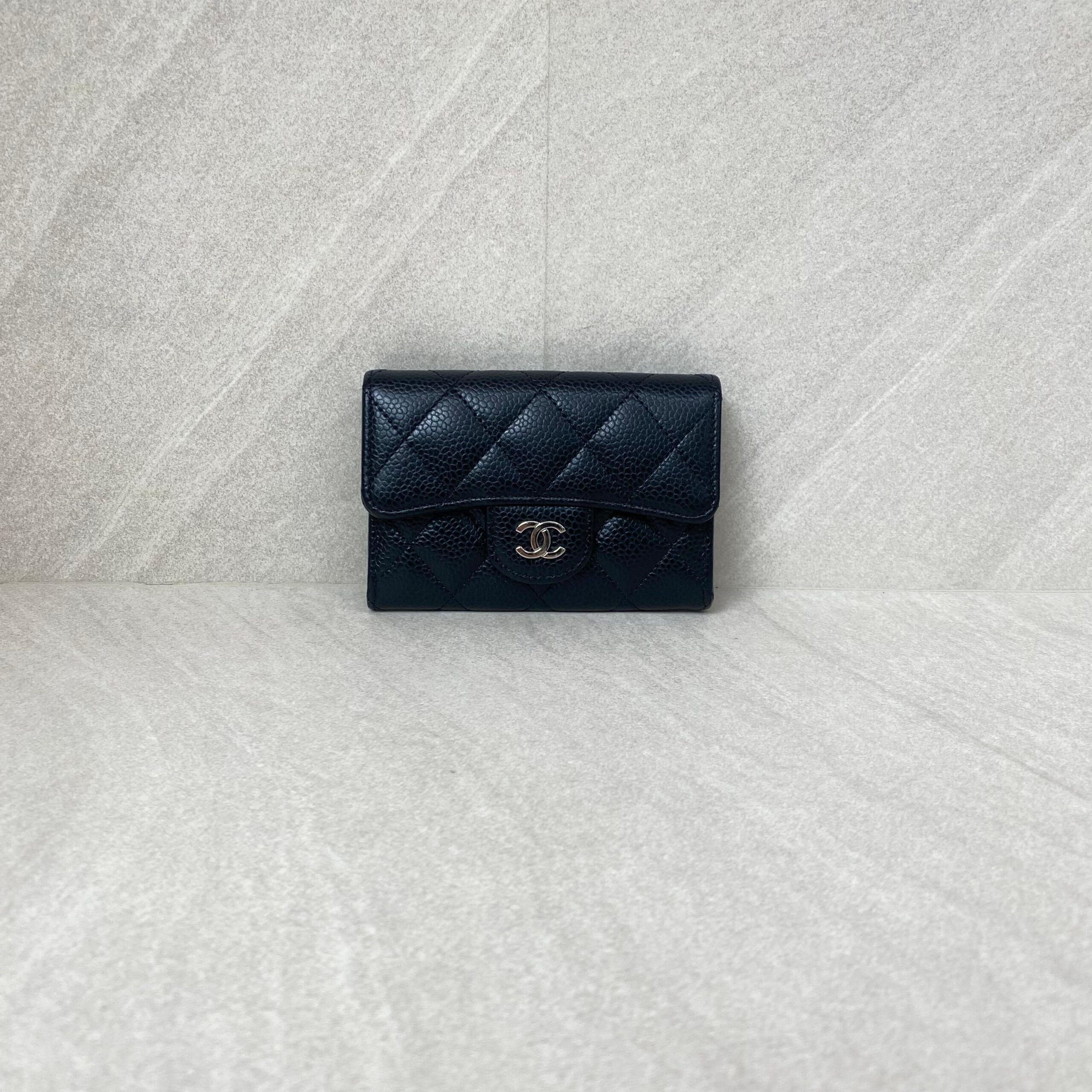 Chanel Trifold Wallet Caviar Black GHW