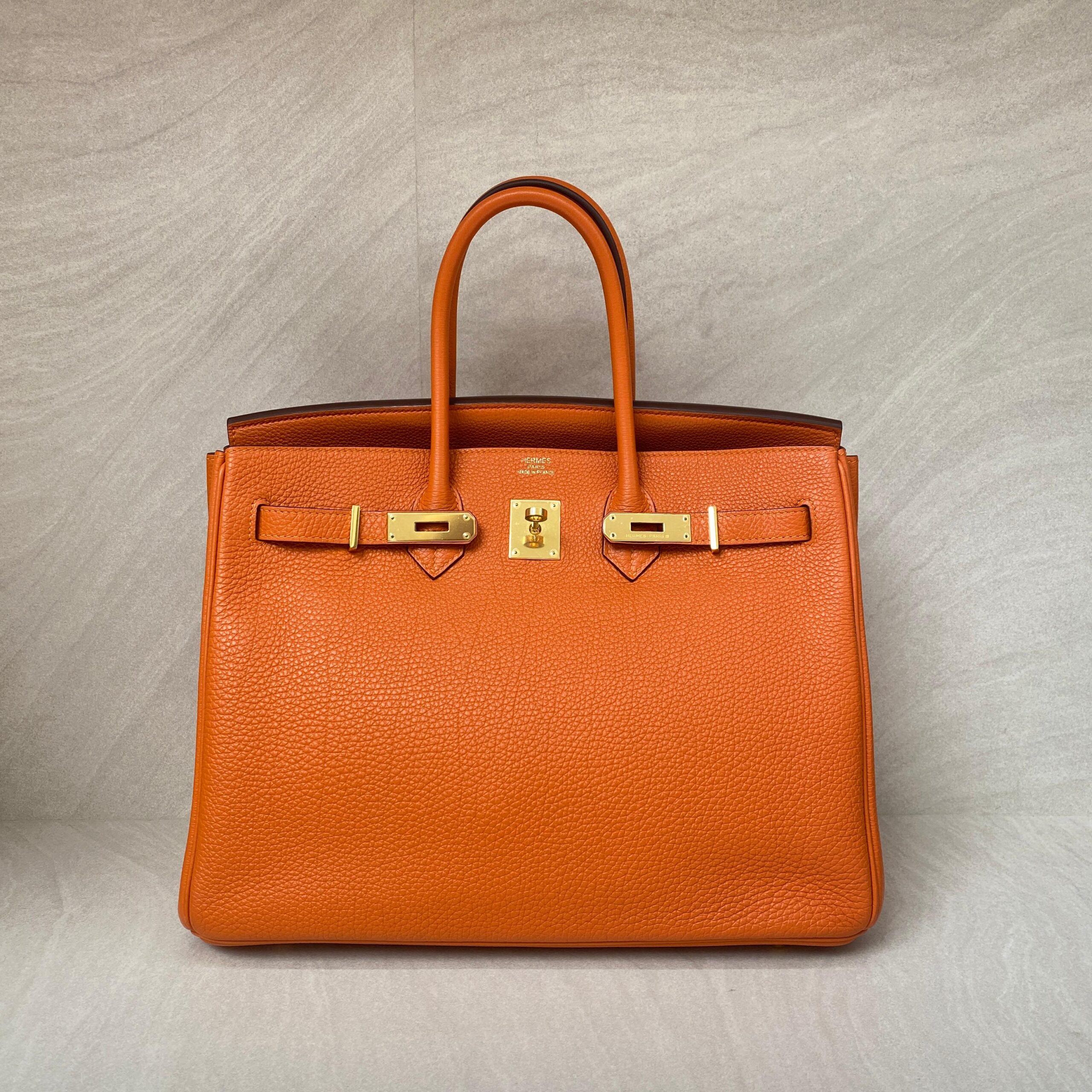 Hermes Birkin 35 Togo Orange GHW