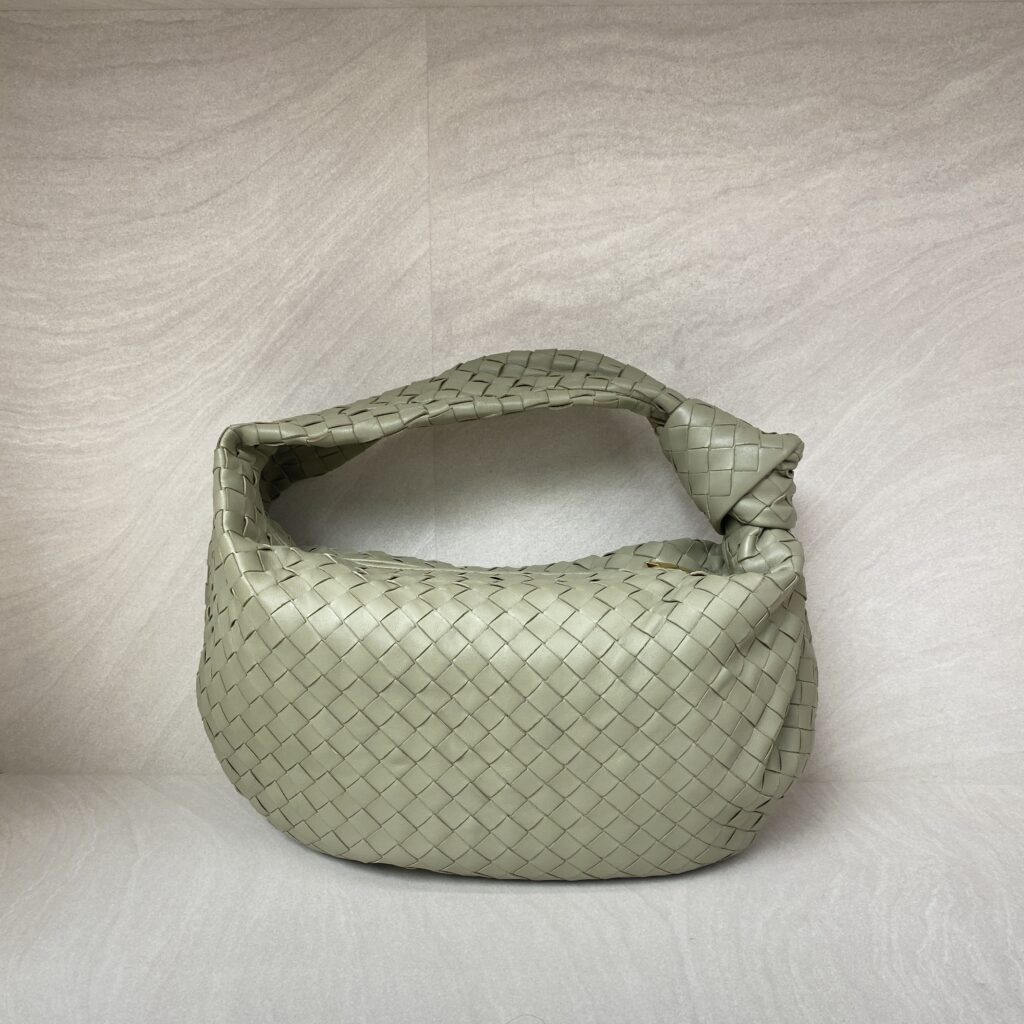 Bottega Veneta Classic Jodie Intrecciato Travertine Green GHW