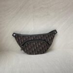 Dior Belt Bag Oblique Brown Grey