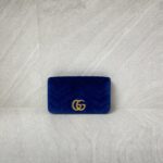 Gucci Marmont Mini Bag Velvet Blue GHW