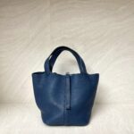 Hermes Picotin 22 Clemence Bleu Brighton PHW