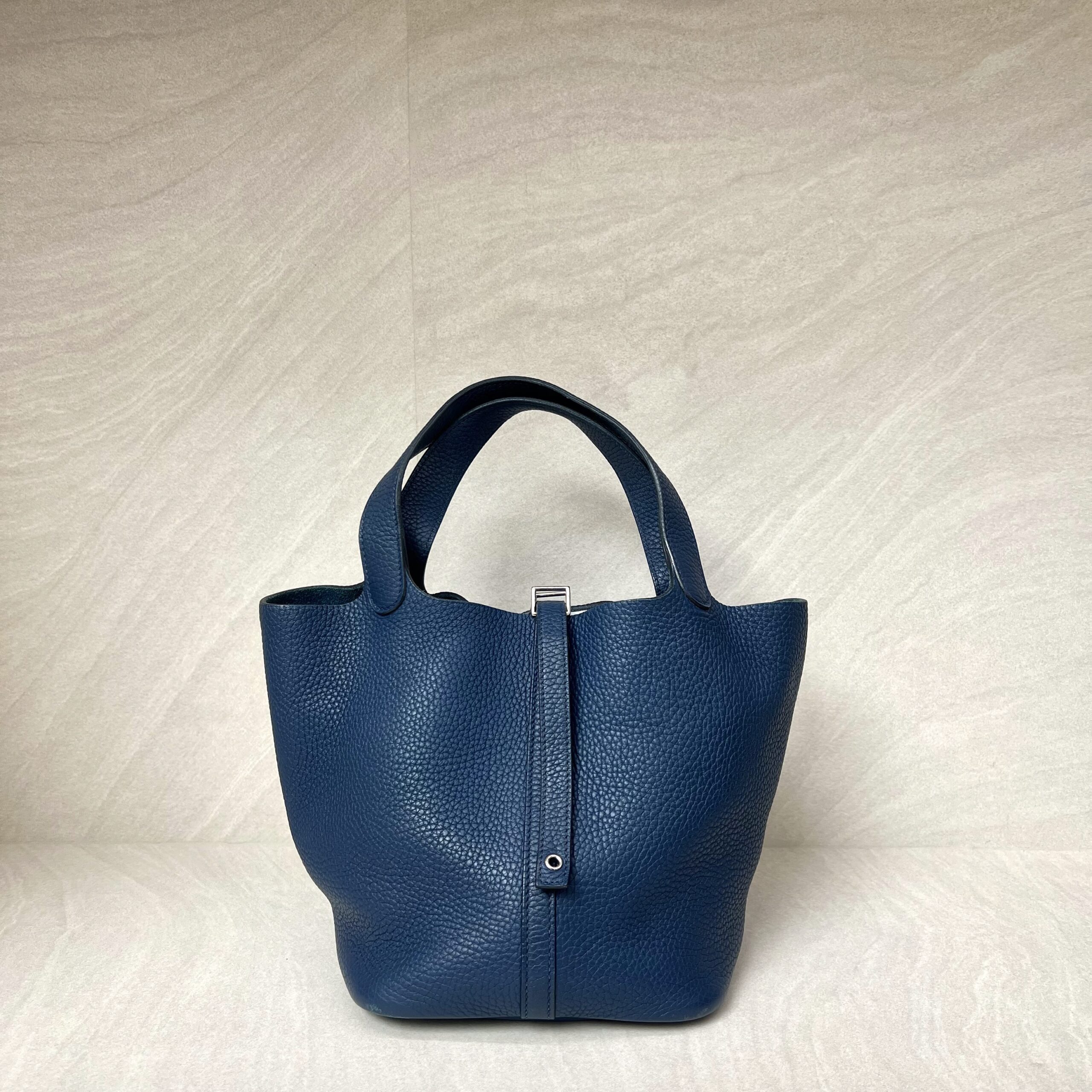 Hermes Picotin 22 Clemence Bleu Brighton PHW