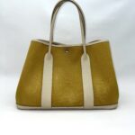 Hermes Garden Party 36 Negonda Canvas Craie Jaune PHW